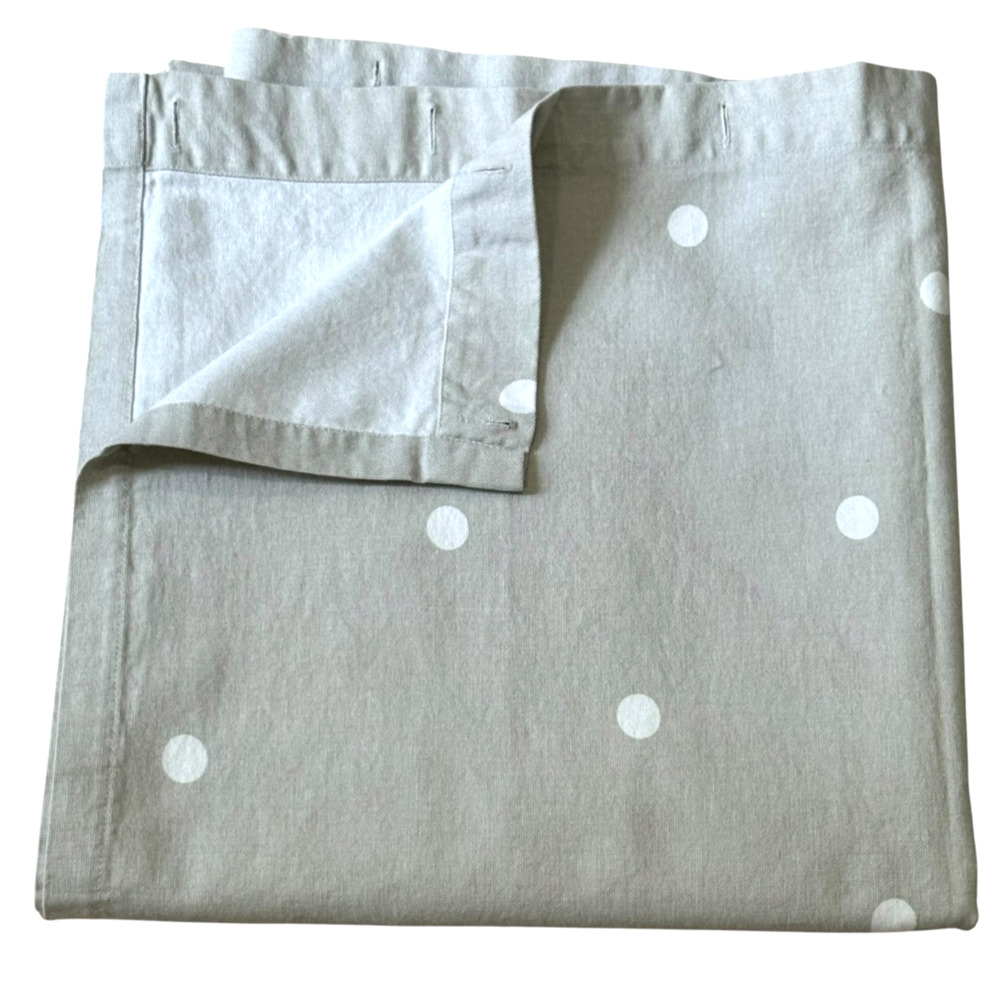 KATE SPADE Shower Curtain Gray with White Dots 72" x 72" Deco Dot GREAT!